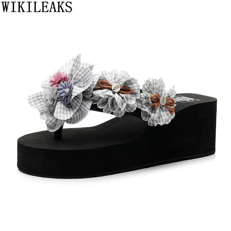 

Outside Slippers Slippers Woman Summer Vulcanize Shoes Platforms Flip Flops Slippers for Women Casual Wedges Shoes for Woman