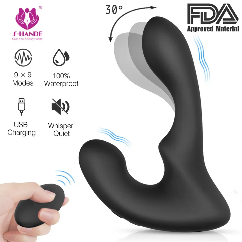 Acheter Télécommande De Mâle Prostate Masseur Silicone Vibrateur Hommes Vestibule Anal Plug Jouet Sexuel Cul Plug Sex Toy Utilisation Gay