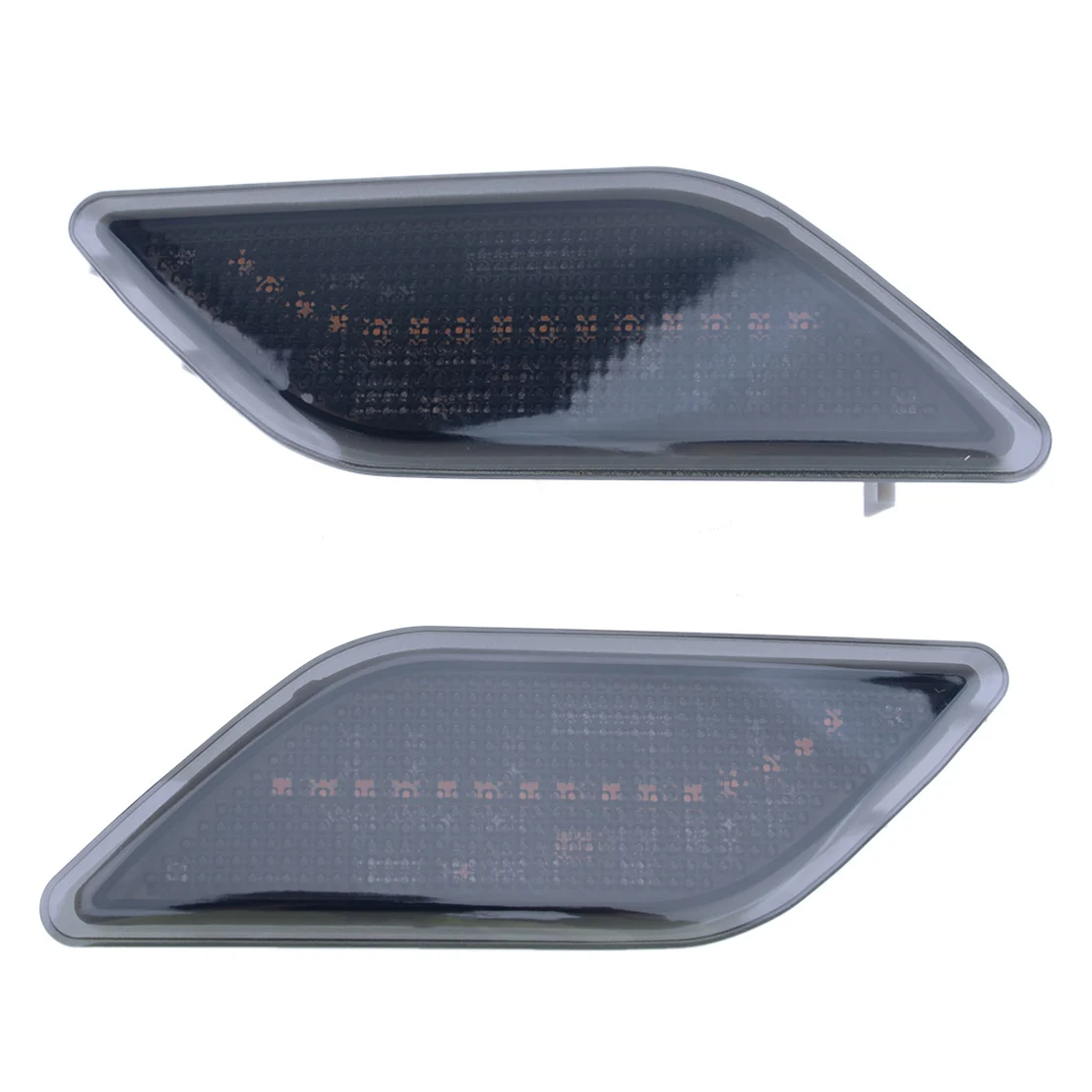 

2 шт. черные линзы в золотистой оправе Янтарный светодиодный передний бампер боковые Габаритные крыло светильник лампа подходит для Benz e-кла...