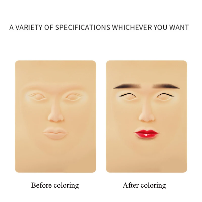 1 шт. Высококачественная силиконовая тренировка 3D кожи Перманентная поддельная