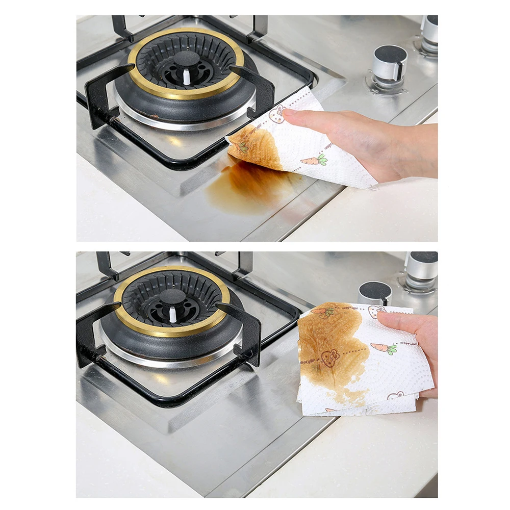 Одноразовые домашние кухонные полотенца из натурального дерева бумажные для