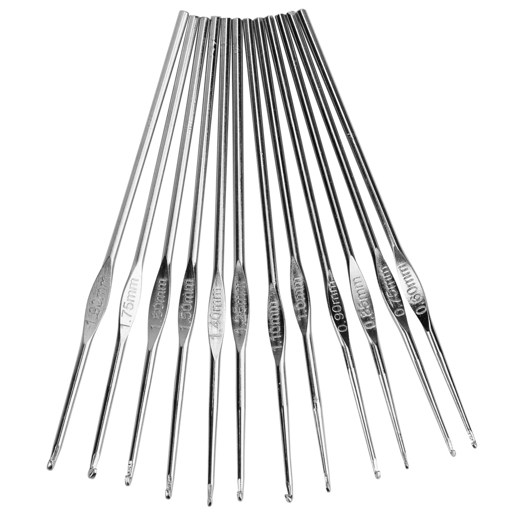 100 шт. набор алюминиевых крючков для вязания|Швейные инструменты и аксессуары| |