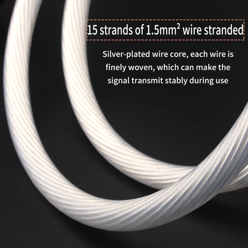 Штепсельная Вилка 5N occ из углеродного волокна с родиевым покрытием посеребренный