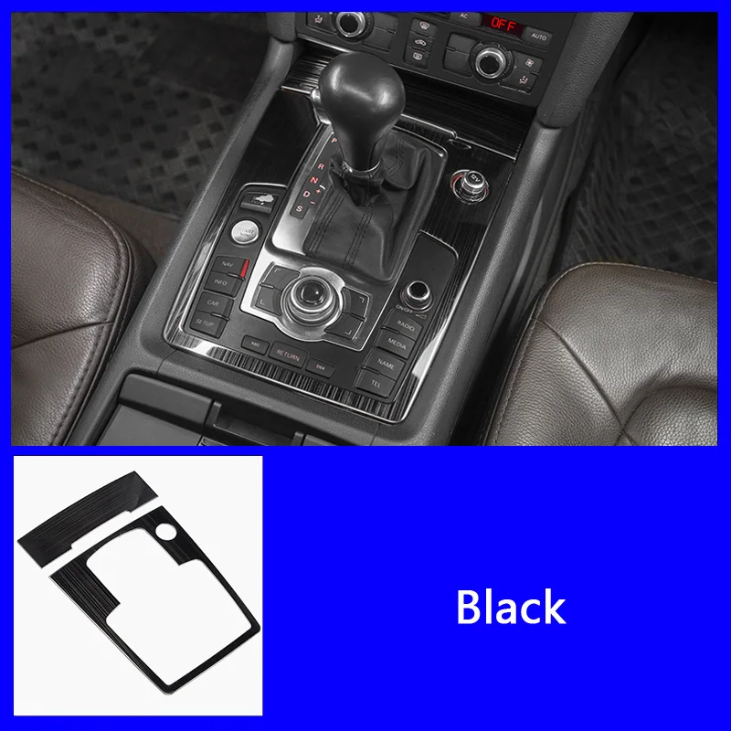 

Стайлинг автомобиля из нержавеющей стали, консоль, Мультимедийная панель, рамка, наклейка, Накладка для Audi Q7 2008-15, автомобильные аксессуары для интерьера