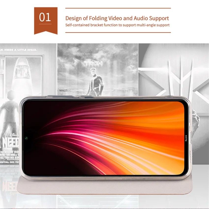 Новинка для Xiaomi Redmi Note 8 чехол Mofi флип чехол для Xiaomi Redmi Note 8 высококачественный кошелек кожаный чехол-подставка