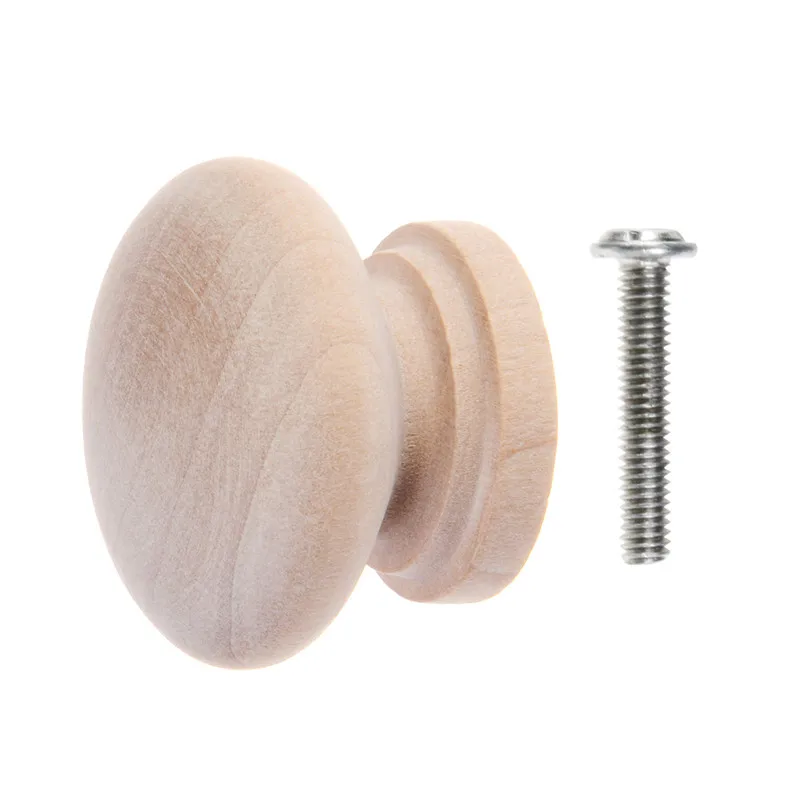 12/24 шт. Круглые деревянные ручки в форме гриба круглые для ящиков шкаф комод