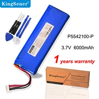 kingsener lithium polymer battery for jbl pulse 2 pulse 3 wireless bluetooth waterproof speaker battery p5542100 p 5542110p