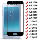 Защитное стекло 9D для Samsung Galaxy A3, A5, A7, J3, J5, J7, 2017, 2016, S7, J2 Prime