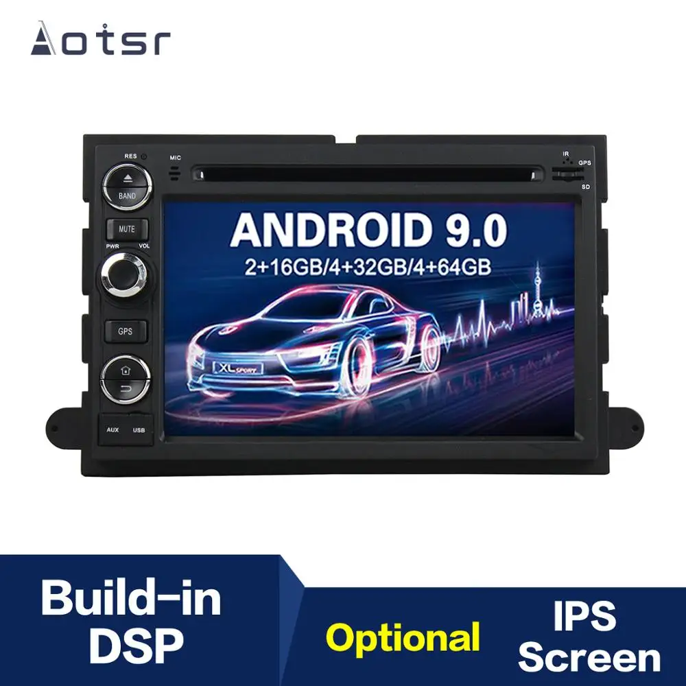 Android 9 4 + 64G DSP IPS автомобильный DVD плеер GPS навигация для FORD Fusion/Explorer/F150 2006 2009