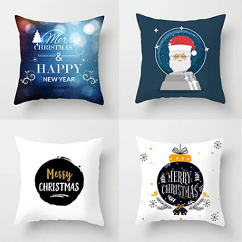 Популярная винтажная хлопковая Милая подушка в рождественском стиле с