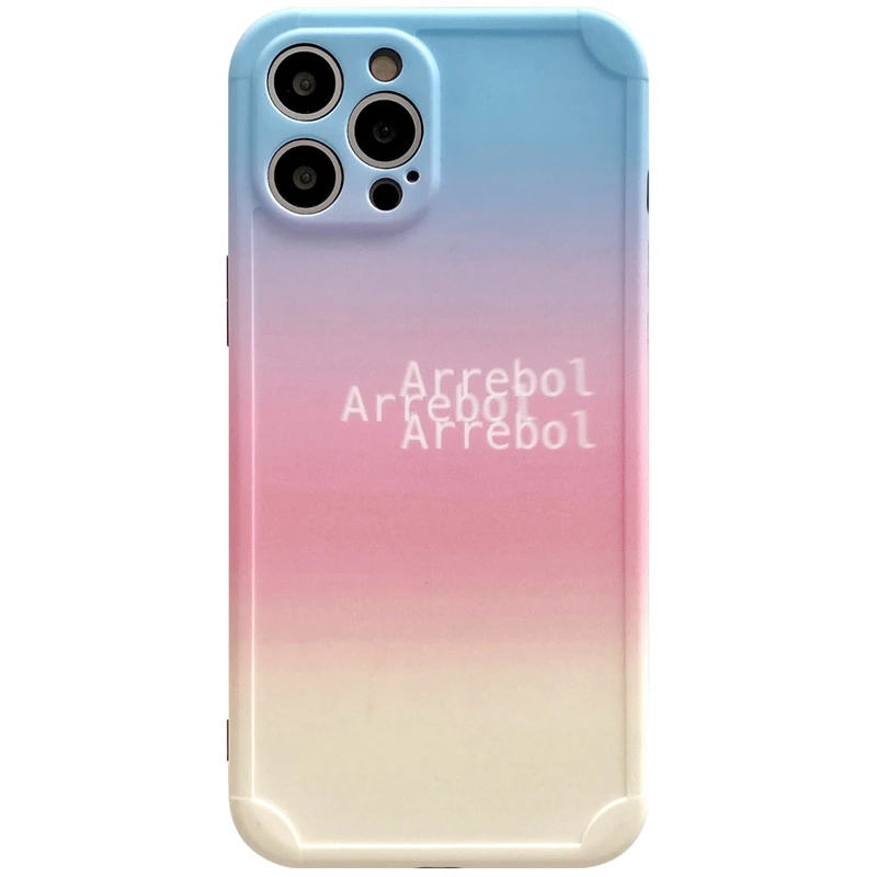 

Case for iphone 12 12Pro Max Gradient color case for iphone 11 11Pro XR X XS Max SE2020 7 8 Plus silicon case Protective