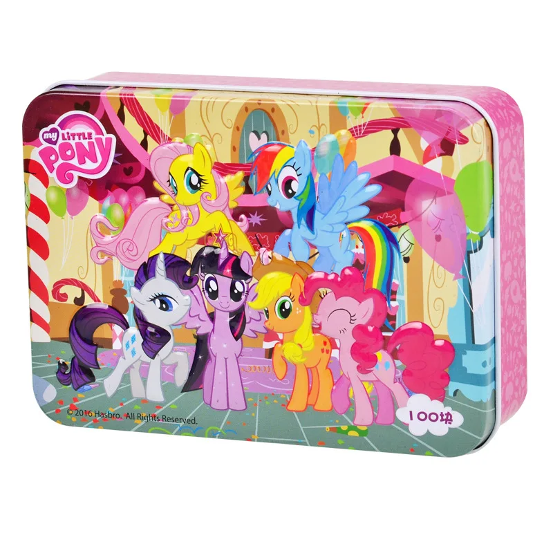 Original My Little Pony Puzzle 9-60pcs Children Cartoon Wooden Early Learning Educational Kids Toys for Girls Boys Gift | Игрушки и