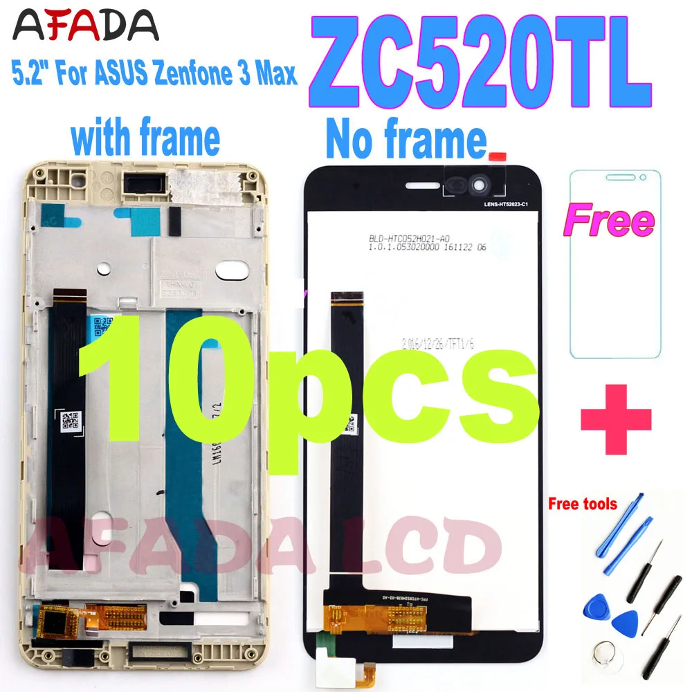 10 шт. оригинальный для ASUS Zenfone 3 Max ZC520TL X008D ЖК-дисплей сенсорный экран дигитайзер