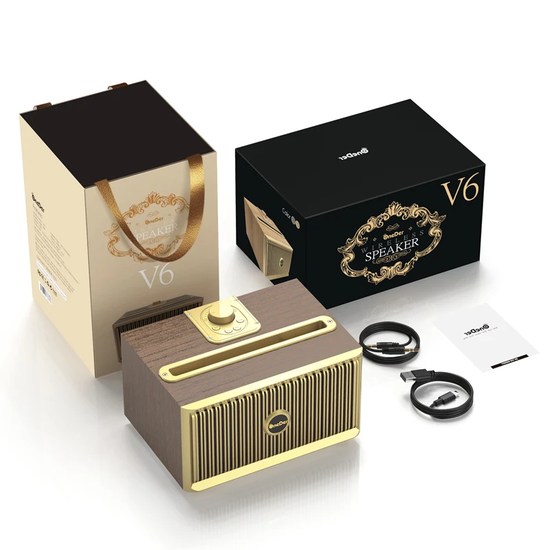 Laiyiqi металлическая текстура FM радио enceinte bluetooth винтажный Ретро мини
