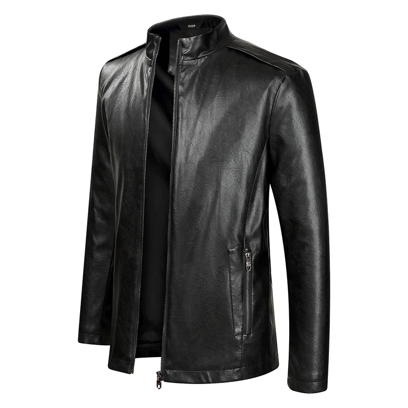 

Plus size 8XL 7XL 6XL 5XL New Arrival Leather Jackets Men Outwear Solid Casual Men's Coats Autumn & Winter Homme PU Jacket