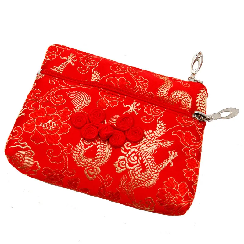 Оптовая продажа 10 шт. шелковая пряжка с двойной молнией в китайском стиле |