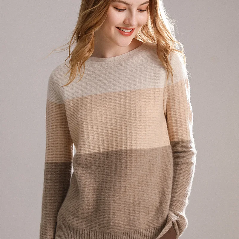 Женский кашемировый свитер Осень-зима 100% чистый топ | Женская одежда