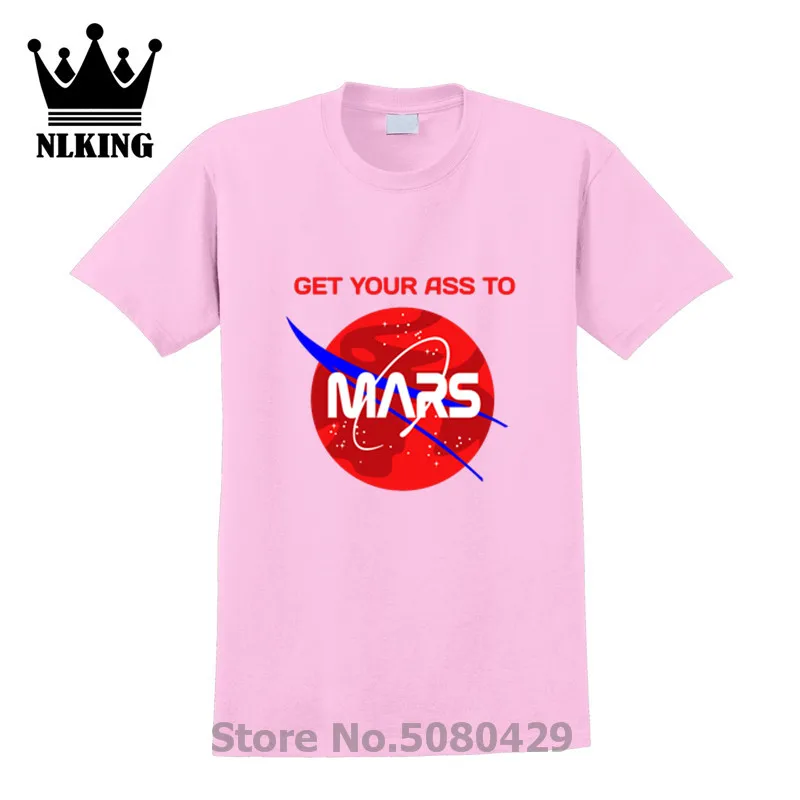Забавная футболка в стиле юмора из ануса к Марсу Мужская с дизайном Mars футболки