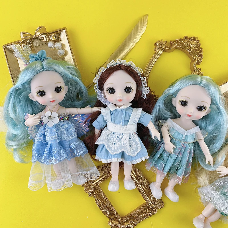 16CM 1/8 BJD Dolls DIY Dress Fashion Handmad Outfits Skirt Girls Clothes For Doll Accessories Dollhouse Toys for children | Игрушки и