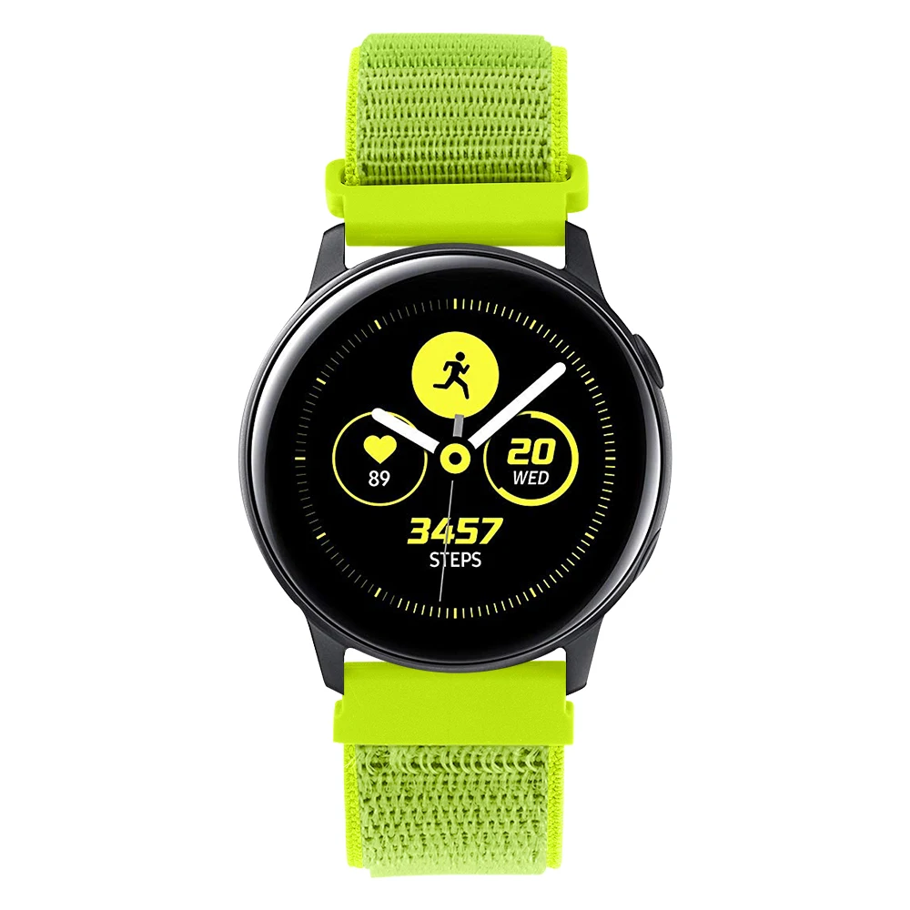 20 мм ремешок для часов Quick Release для samsung Galaxy Watch Active 2 Band Galaxy 42 мм ремешок Classic gear S2 спортивные часы с нейлоновым ремешком