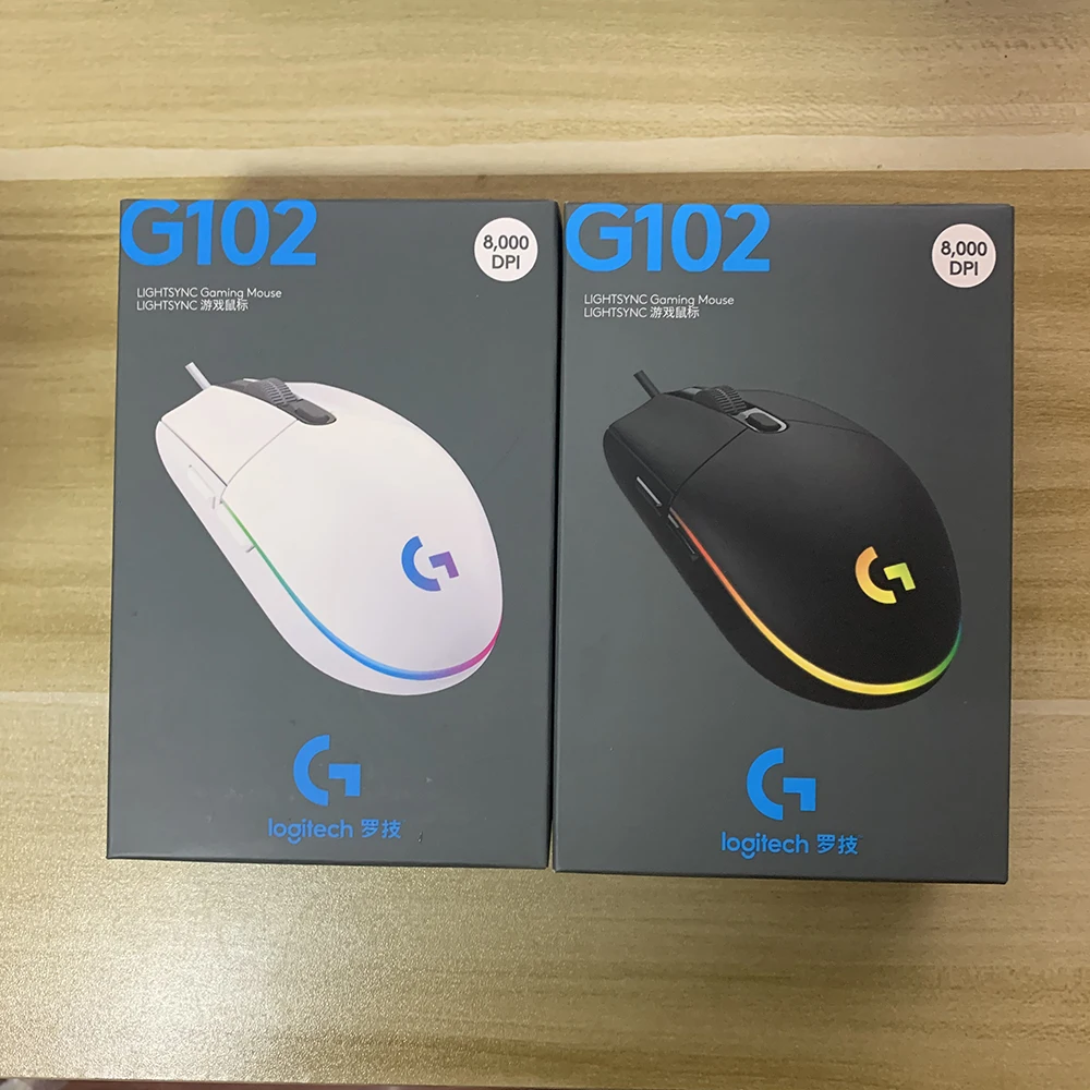 Проводная игровая мышь Logitech G102 Оптическая 8000DPI поддержка настольного ПК/ноутбука