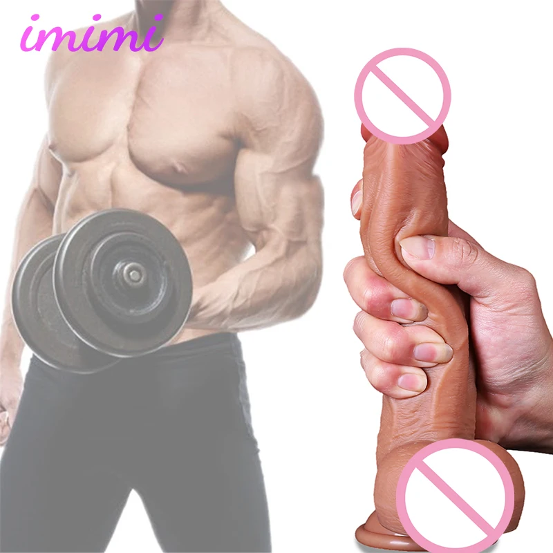 8 3 дюймовый новый реалистичный большой фаллоимитатор гибкий Пенис с ремешком на