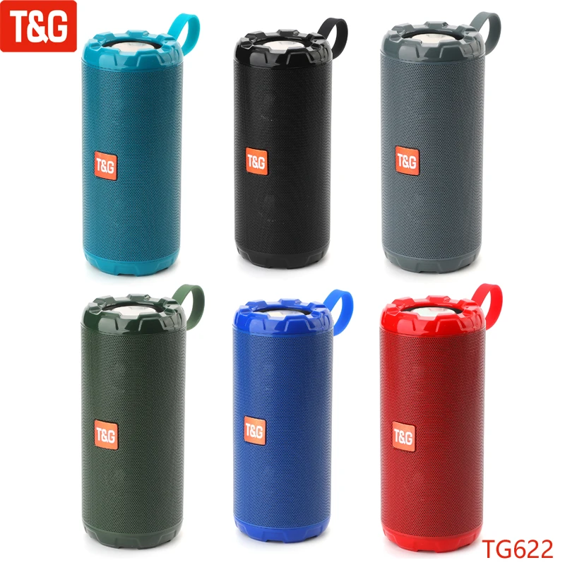 

T&G TG622 New Metal Portable Wireless Speakers Bluetooth Speaker Bass Column Waterproof Outdoor USB TF Subwoofer Loudspeaker