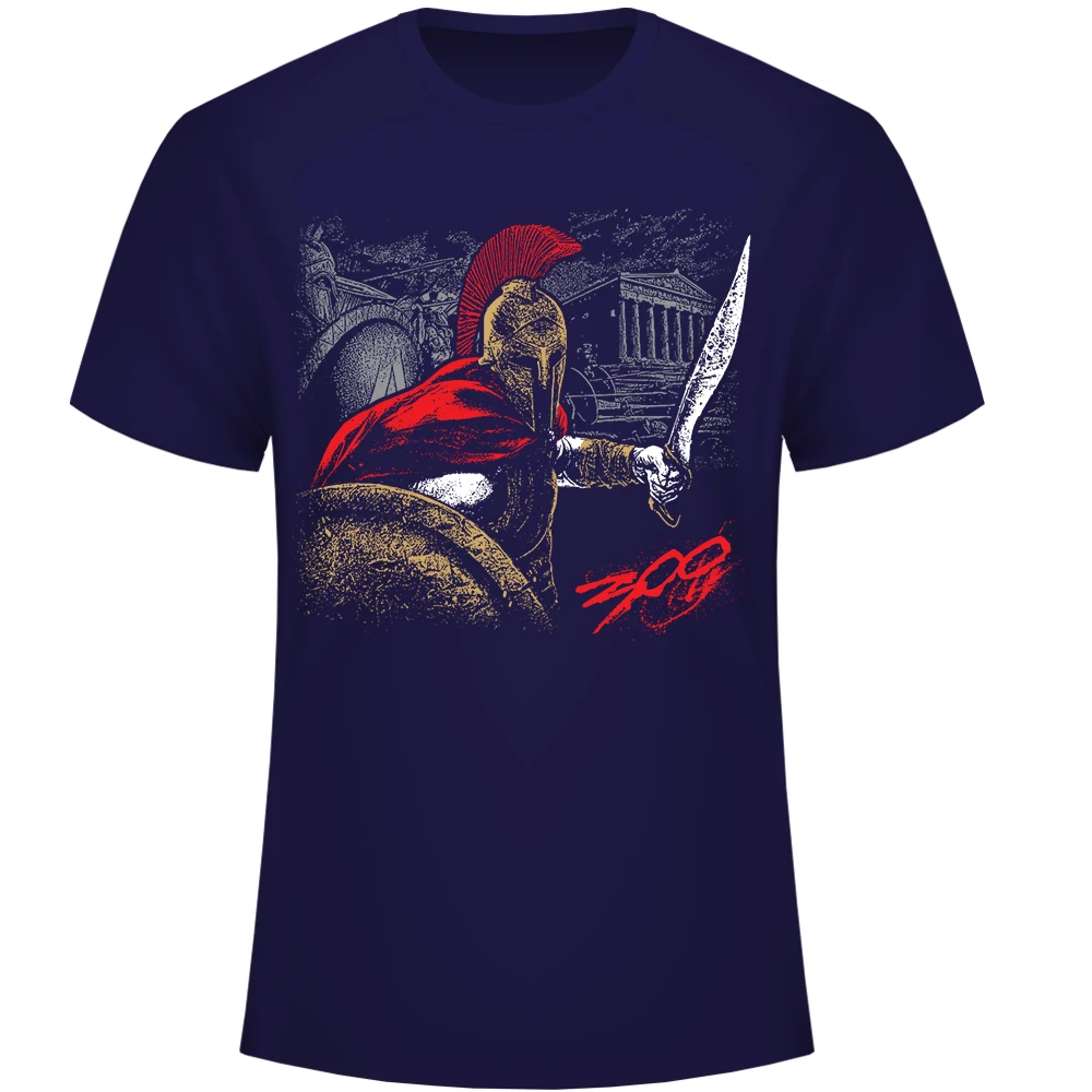 

New Design Sparta 300 Warrior Leonidas T-Shirt. Fashion Summer Cotton Short Sleeve O-Neck Men's T Shirt S-3XL