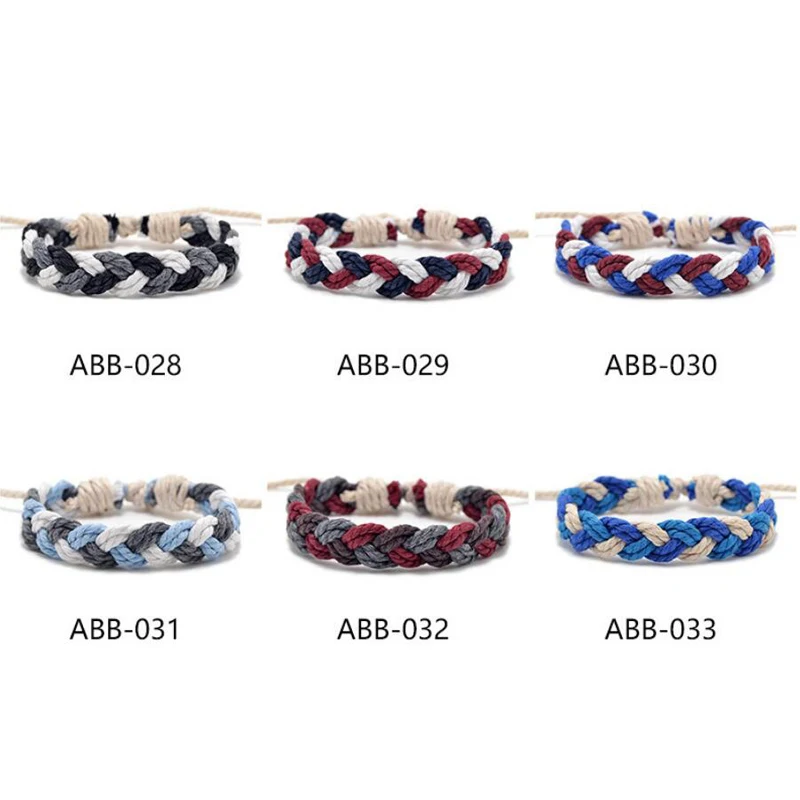 Красочные Плетеные браслеты дружбы веревка браслет для женщин Boho ручной работы