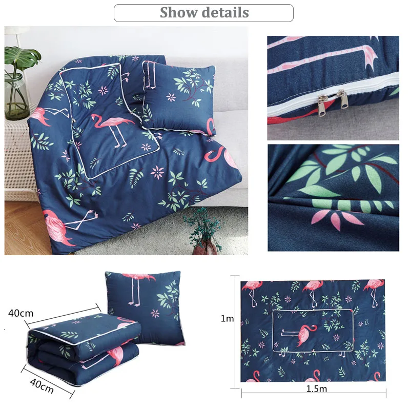 2 в 1 Клетчатое одеяло многофункциональная автомобильная подушка домашние