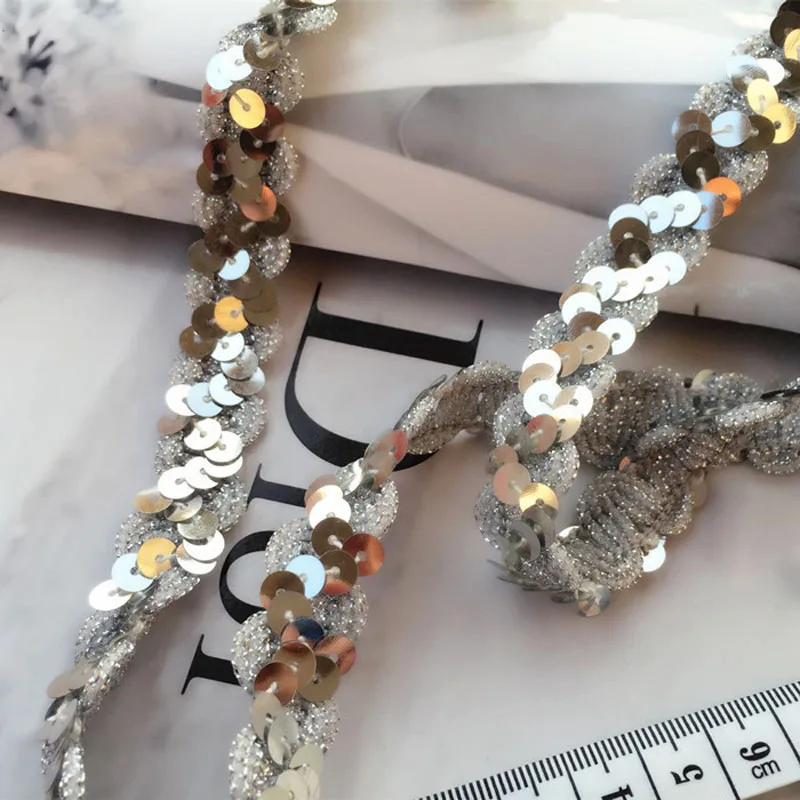 5 м блестки африканская кружевная ткань ленты для свадебного украшения накладка