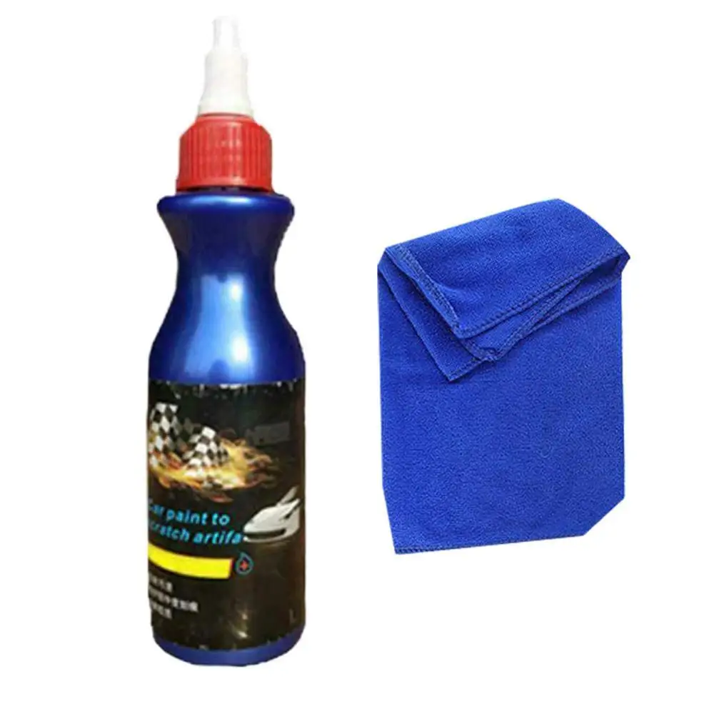 

110g Car Removal Agent Scratches Repair Tool Vehicle Paint Care Scratch Remover Restorer Repair Agent with Towel Accessories