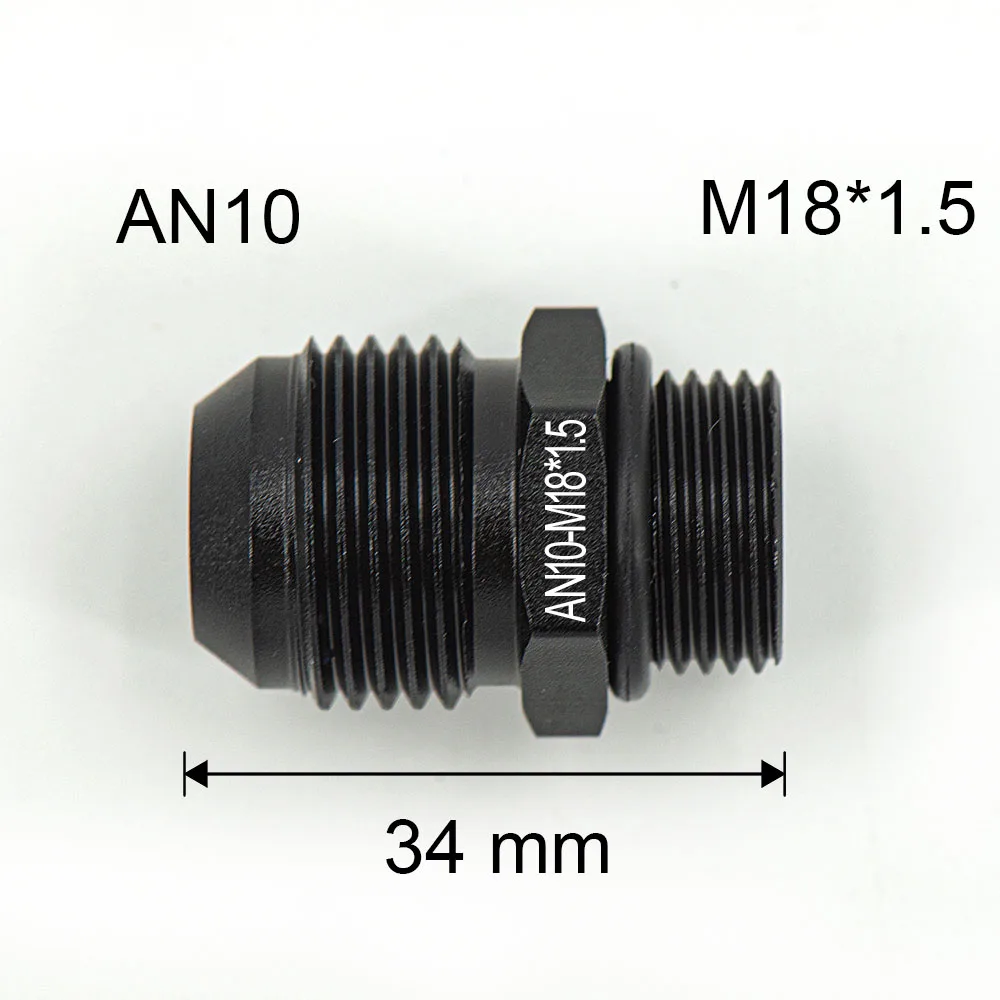 

1 шт. AN6 AN8 AN10 до M14 m16 m18 * 1,5 1/4 1/8 3/8 NPT прямой топливный воздушный шланг, фитинг, Мужской адаптер, автомобильные аксессуары