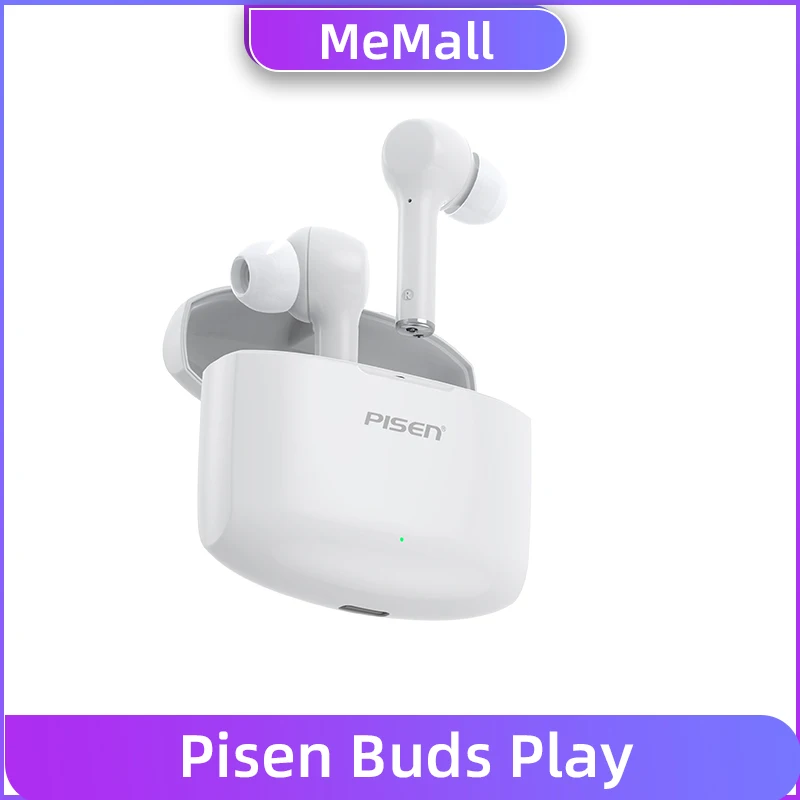 

Global Version Pisen Buds Play TWS Wireless Earphone Bluetooth 5.0 Low Latency ENC Wireless Headphone Stereo For Redmi 10 Note