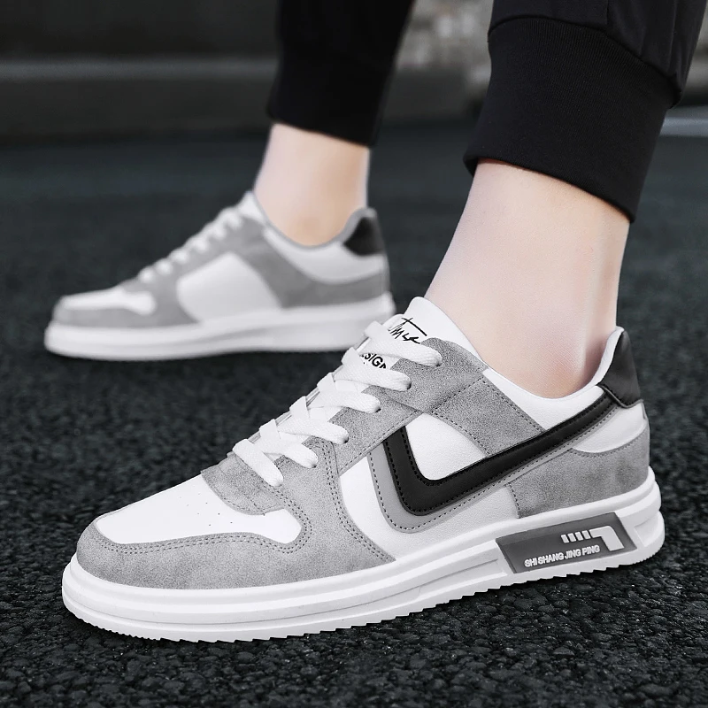 Кроссовки мужские на платформе Вулканизированная нескользящая подошва холщовые