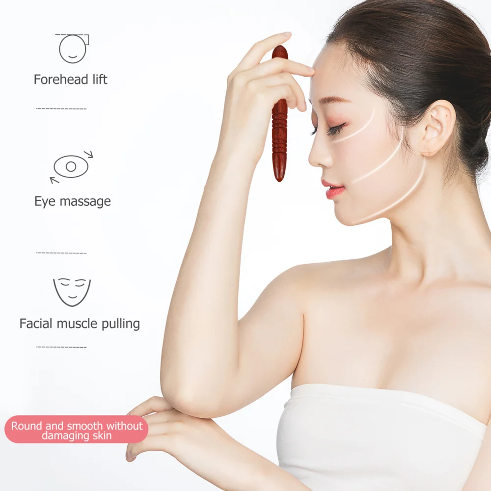 

1 Set 2pcs Wooden Rods Acupuncture Points Sole Massaging Sticks