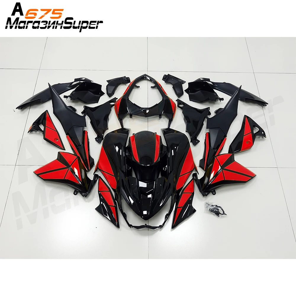 Красный черный для Kawasaki Z800 Z 800 2013 2014 2015 2016 13 14 15 16 лет кузовов Aftermarket мотоцикл