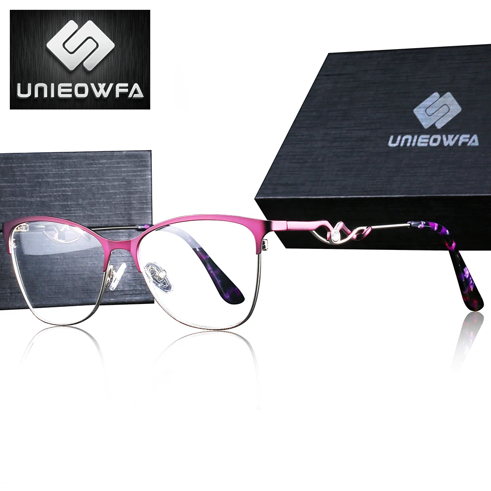 Cat Eye Prescription Eyeglasses Frame Women Optical Myopia Degree Glasses Transparent Clear Eyewear Spectacles Brand | Аксессуары для