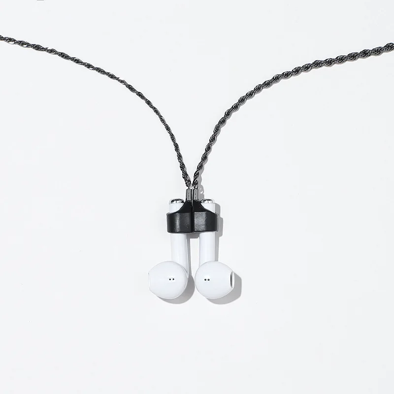 

New Wireless Headset Anti-lost Chain For Airpods Sporty Strong Magnetic Sleeve Head Steel Stainless Retention Necklace Unisex