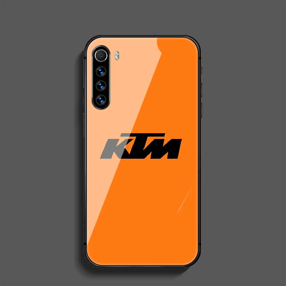 

Motorcycle K-T-M Motocross Phone Tempered Glass Case Cover For Xiaomi Redmi Note 7 7A 8 8T 9 9S 9A 10 K20 K30 Pro Ultra Painting