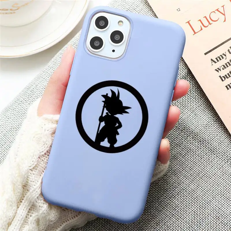 

Dragons Balls Z Super Son Goku DBZ Phone Case for iPhone 12 mini 11 Pro Max X XR XS 8 7 6s Plus Candy purple Silicone cover