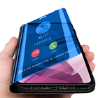 Чехол для samsung m32 smart sleep view, зеркальный Магнитный флип-чехол с подставкой, чехол для sumsung galaxy m32 m 32 2021, защитный чехол 6,4 дюйма