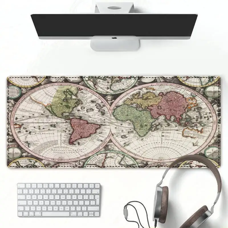

High Quality World Map Gaming Mouse Pad Gaming MousePad Large Big Mouse Mat Desktop Mat Computer Mouse pad For Overwatch