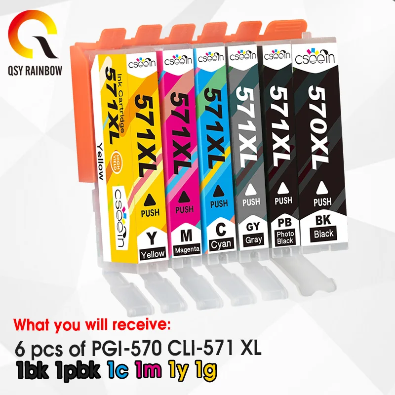 PGI 570XL CLI 571XL для Canon Pixma TS 5055 9055 5050 5051 5052 5053 принтера чернильный картридж pgi570 cli571 pgi 570
