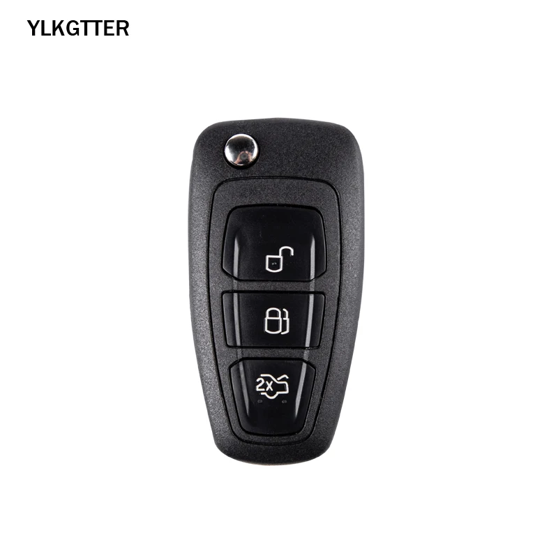 YLKGTTER 433Mhz 3Button Modified Flip Folding Remote Car key For Ford Fiesta Mondeo Focus 2 with 4D60 Chip FO21 Blade keys | Автомобили и