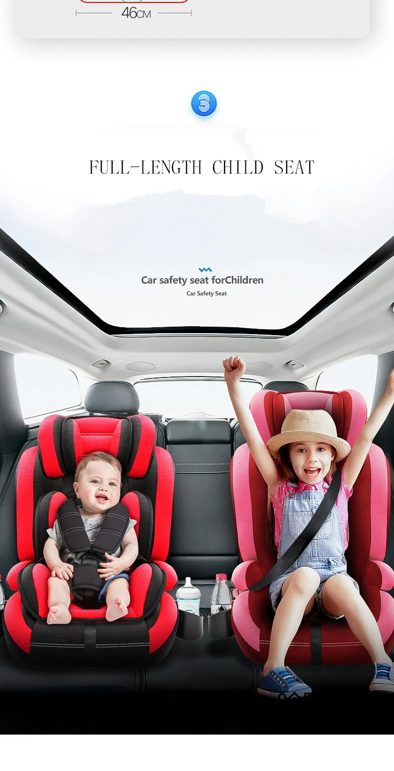 Горячая Carmind детское автокресло безопасности для 9 M-12 лет с Мягкий соединитель ISOFIX и защелкой вперед-лицом универсальные автокресла
