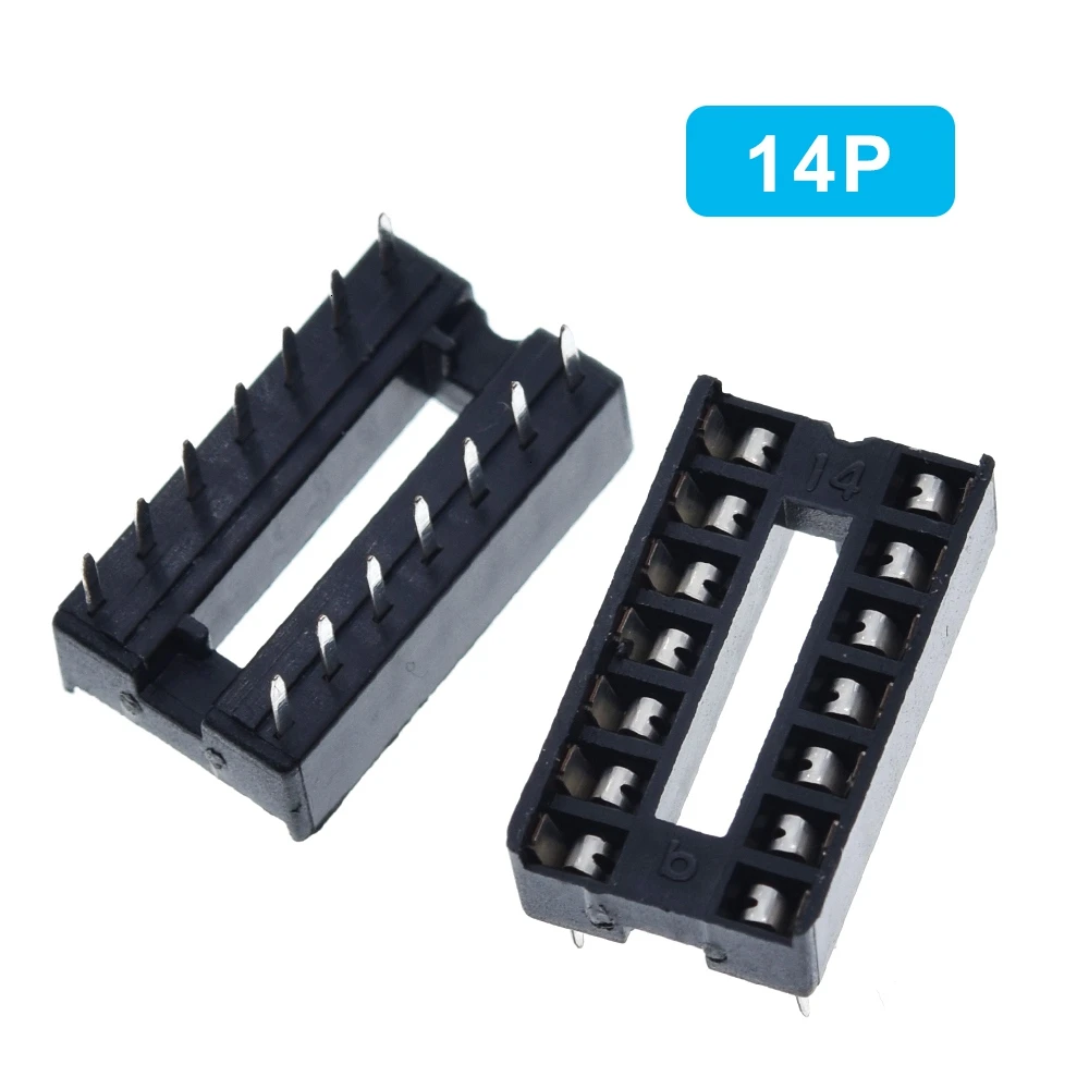 10 шт. IC сиденье 6 P/8 P/14 P/16 P/18 P/20 P/24 P/28 P DIP ИС адаптер припоя Тип 28 pin узкий корпус гнезда DIP MCU сиденье 24PIN