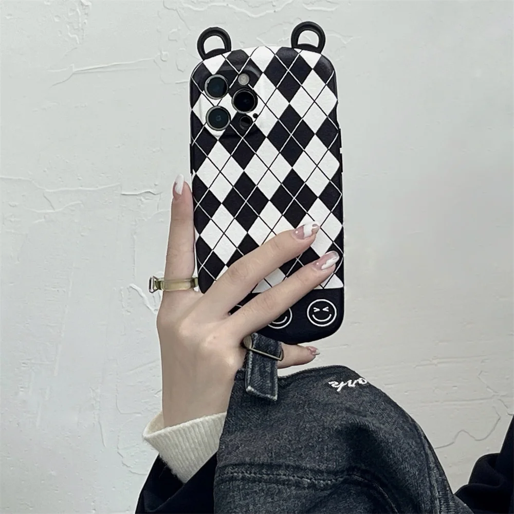 

Cute Funny Trippy Smiley Face Phone Case For iPhone 12 13 Mini 11 Pro Max XS Max X XR 7 8 Plus SE 2020 11pro Silicone Cover