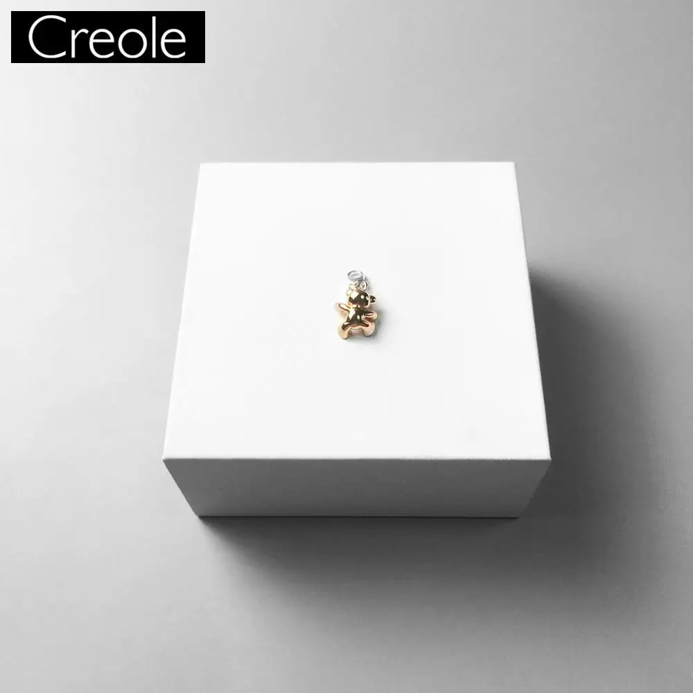Charm Pendant Rose Teddy Bear 2018 Fashion Jewelry Cute Real Authentic 925 Sterling Silver Gift For Women Girl Fit Bracelet | Украшения и