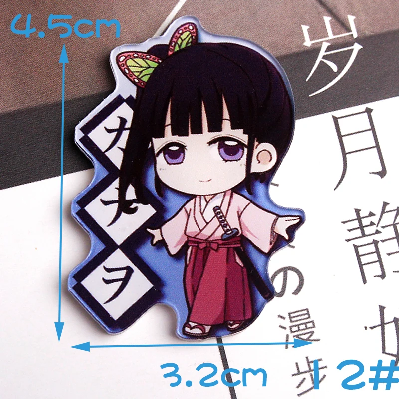 1PCS Kimetsu no Yaiba cartoon hero Badges for Clothing Acrylic Kawaii Icons on The Backpack Pin Brooch Badge y10 | Дом и сад